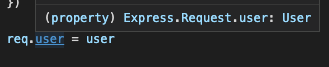 Extending express.js Request in TypeScript