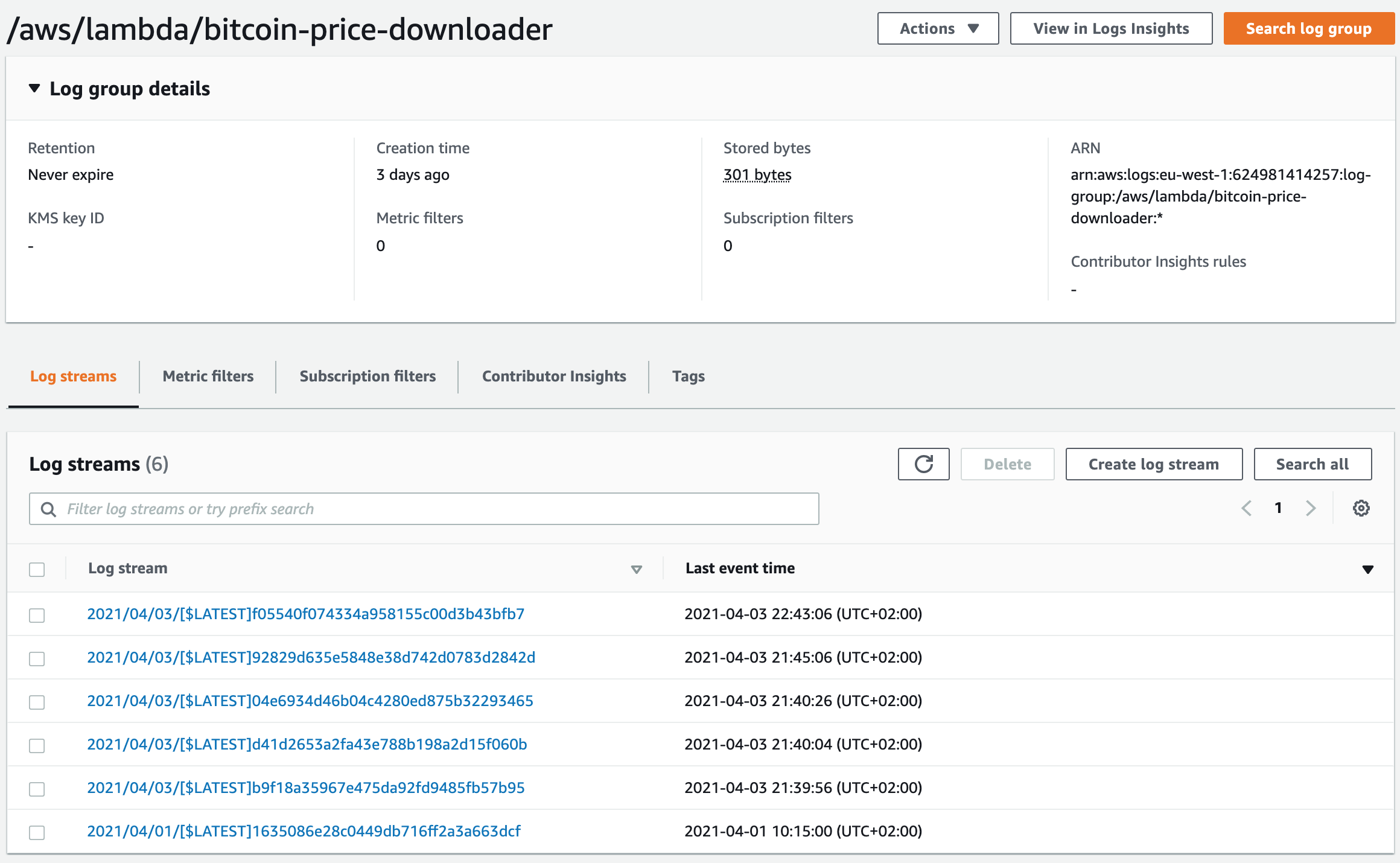 1.1 Lambda: Setup a simple lambda to make HTTP requests