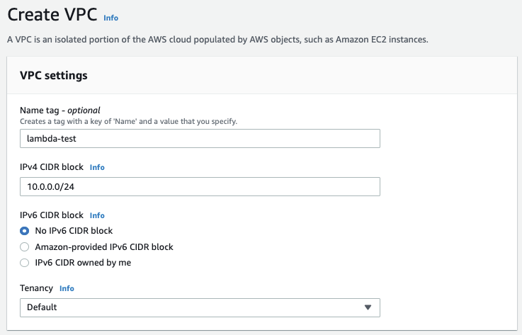 1.3 Create a VPC and add an RDS Aurora cluster